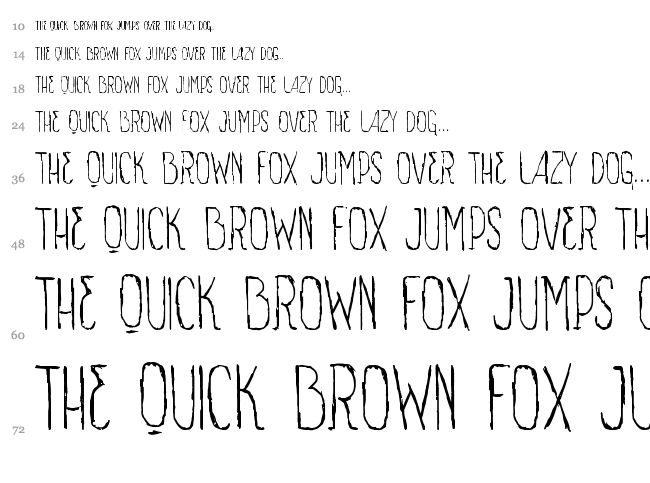 VTKS Sign Of Times font waterfall